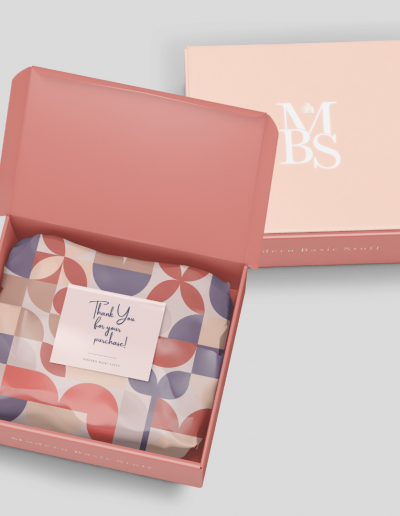 Brisbane Stuff Advertising Agency and Modern Basic Stuff Box and Wrapper Packaging Design
