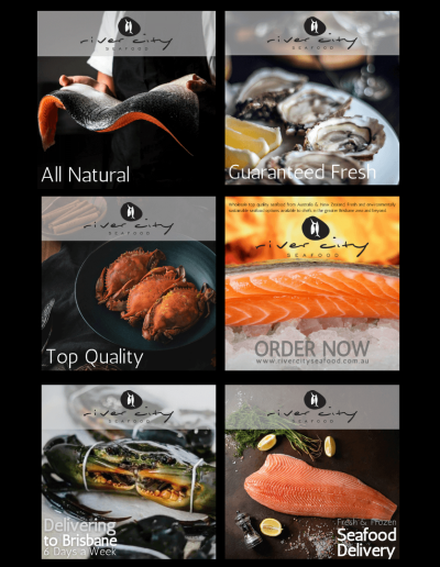 Brisbane Stuff Advertising Agency and River City Seafood Social Media Content Creation and Management